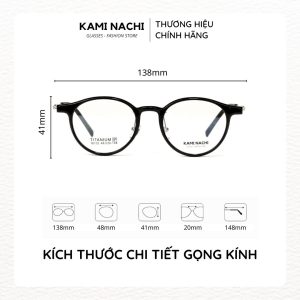 Gọng kính The Angel - Raga chất liệu Titanium mạ I-on mã 16102X