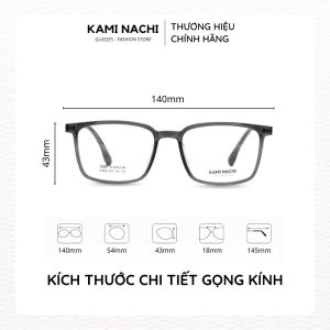 Gọng kính The Angel - Hani chất liệu Titanium mạ I-on mã 6065