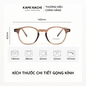 Gọng kính 7 Personal - HN chất liệu nhựa Acetate dáng tròn
