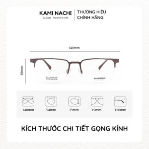 Gọng kính Business Man - Supper Alpha chất liệu Aluminum mã 28529