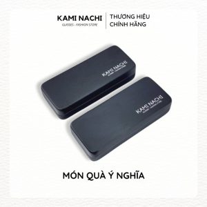Hộp đựng mắt kính cao cấp chất liệu da xước sang trọng màu đen