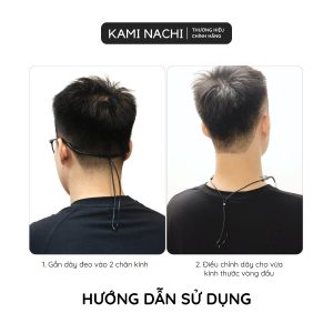 Dây đeo nhựa silicon chống trượt, chống rơi cho kính lỗ tròn 4mm