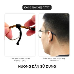 Miếng đệm silicon hình móc lớn bám sát vành tai tăng độ bám sát