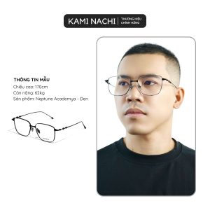 Gọng kính vuông Thập Niên Ánh Sáng phiên bản Neptune chất liệu Titanium mã Academya KAMI NACHI