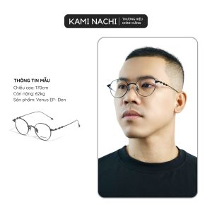 Gọng kính tròn Thập Niên Ánh Sáng phiên bản Venus chất liệu Titanium mã EP KAMI NACHI