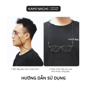 Dây đeo bohemian giữ chống trượt cho mắt kính, khẩu trang chất liệu da PU bền đẹp