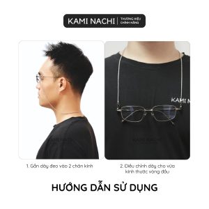Dây đeo mắt xích giữ chống trượt cho mắt kính, khẩu trang chất liệu kim loại bền đẹp
