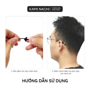 Miếng đệm làm êm tai cho kính bằng silicon siêu bền hình mũi tên chống trượt KAMI NACHI