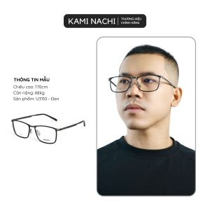 Gọng kính vuông Kháng Chiến phiên bản March chất liệu Titanium Alloy-IP mã U3110